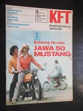 KFT Kraftfahrzeugtechnik Heft 8/1976,u.a.,Skoda S100,Shiguli,Lada,Jawa Mustang