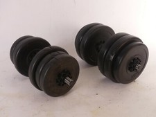 Sport Hantelset 38 KG Kurzhantel 2 Hantelstange Hantelcheiben Gewichte Schwarz 