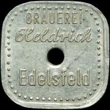 BIERMARKE: Alu-Marke. BRAUEREI HELDRICH EDELSFELD (OBERPFALZ) / BAYERN.