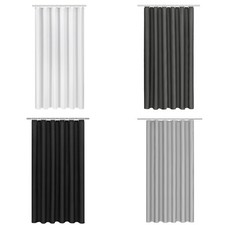 Duschvorhang Wasserdicht Anti-schimmel Schwerer Badvorhang Polyester Stoff Weiß