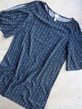 ** H&M ** süsses Stiefel- / Herbstkleid / Longshirt** Gr.40 ** Minimalmuster ** 