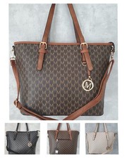 Damen Tasche Handtasche Umhängetasche Schultertasche Shopper schwarz Braun beige