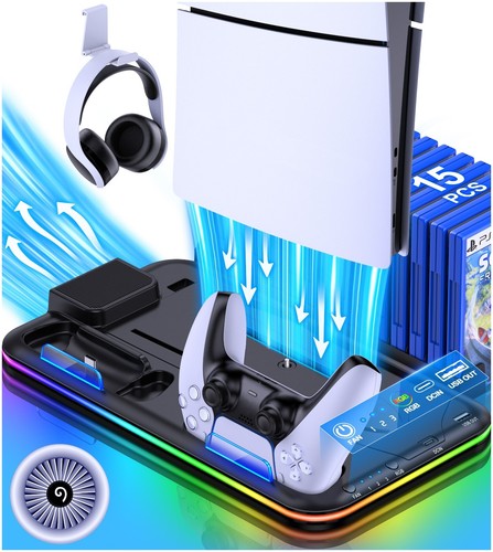 Ps5 slim stand - stand, cooling