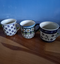 1 x Kaffeebecher blaue/ grüne