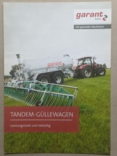 KOTTE GARANT Tandem Pumptankwagen Güllewagen Prospekt Traktor Bulldog Schlepper