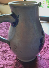 Steingut  Wein - Mostkrug 1/2