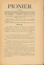Pioner. Organ der schweiz. permanenten Schulausstellung in Bern, 1924/11 u. 12, 