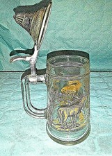 Bierkrug aus Glas mit