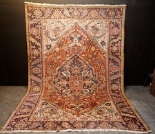 Antique Persian Heriz Rug – Handknotted – 340 × 235 cm (ca. 11'2" × 7'9)