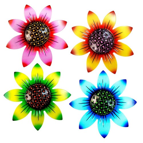 Home metall blumen wanddeko - blumen,