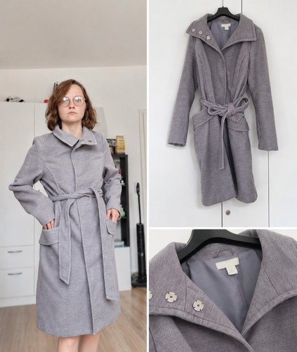 Damen mantel grau - h&m, lang