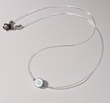 Unsichtbar Halskette 3D Perle