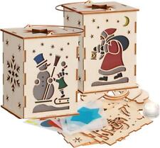 Bastelset Laterne mit Beleuchtung HxBxT = 12x9x9cm NEU Basteln Bastelset Bauen H