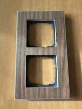 Gira Esprit Rahmen 2-fach Nussbaum Alu Aluminium Echtholz