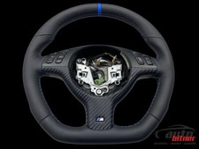 AUSTAUSCH Tuning Lenkrad  Lederlenkrad BMW E46 X5 E53  Multifunktion Abgeflacht.