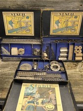 3 Walther's Stabil Baukästen Metallbaukasten Stabilbaukasten Nr 50a/51a/52a