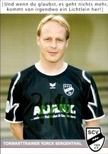 Autogrammkarte Torwarttrainer Yorck Bergenthal, SC Verl, Autogramm - 11319604