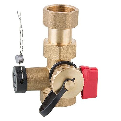 Kappenventil mit kfe hahn - 1", kfe-hahn