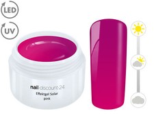 Effekt UV LED Gel FARBGEL Solar pink French Modellage Nail Art Design Nagel