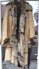 Ziegenfell Leder Mantel Gr. S/M