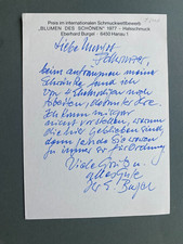 EBERHARD BURGEL (†2001) signed original signierte Kunstkarte 10x15 Autogramm