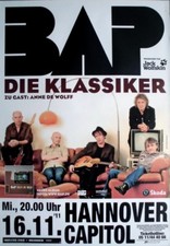 BAP - NIEDECKEN - 2011 - Live in Concert - Klassiker Tour - Poster - Hannover