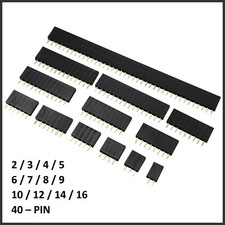 5x Buchsenleiste 2.54mm weiblich Pin Header Single Row für Arduino Raspberry