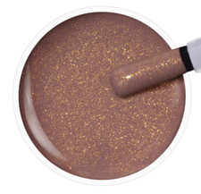 Jolifin LAVENI Shellac Gellack - make-up brown Glimmer 10ml UV/LED ###