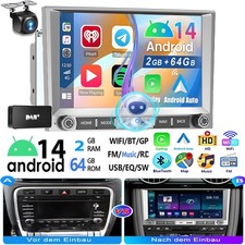 Für Porsche 911 997 Cayman Boxster 987 CarPlay Autoradio Navi Android14 WIFI DAB