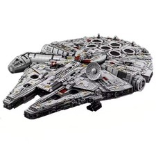 Klemmbausteine Bauset Raumschiff Sternenkrieg 7541 Teile Groß Falke Kinder Set