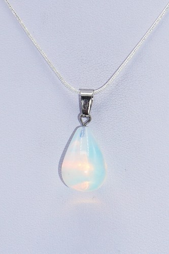 Silberkette mit opal - mit,