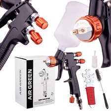 Lackierpistole mit 2,5mm HVLP Düse 600ml Tank Sprühpistole Spritzpistole 