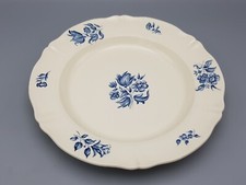 Petrus Regout Maastricht 'BOUQUET BLEU' großer tiefer Teller Ø ca. 30,2 cm gut