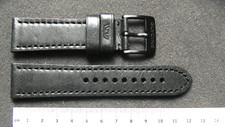 GLYCINE LEDER ARMBAND MIT SCHLIESSE 24 MM ERSATZBAND UHRENARMBAND NEU