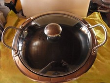 HOCHWERTIGE SERVIERPFANNE v. COOK´S ESSENTIALS m. MAGNETUNTERSETZER, NEUWERTIG !