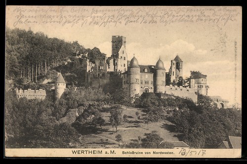 Ansichtskarte wertheim m - wertheim,