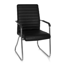 Besucherstuhl Konferenzstuhl Kufenstuhl Wartezimmer-Stuhl STEEL V hjh OFFICE