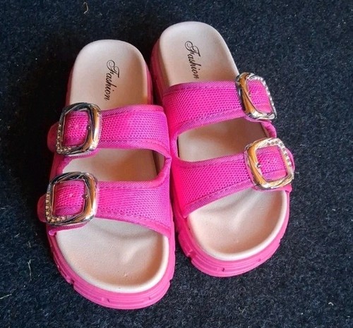Plateau pantoletten pink - plateau,