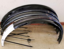 KONVOLUT - 6 x Fahrrad Schutzbleche Hollandrad / Nostalgie / Vintage - Schwarz