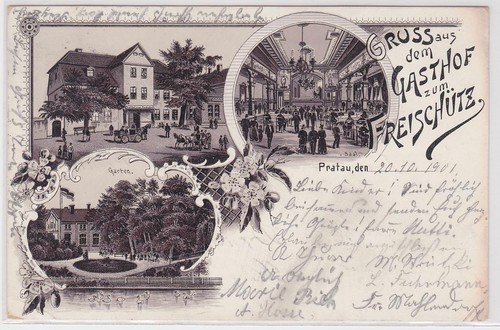10792 lithographie gruß - ak,