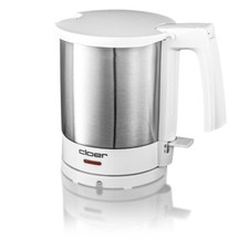 Wasserkocher Cloer-4701 mattierter Edelstahl weiß 1,5 Liter 2000 W NEU