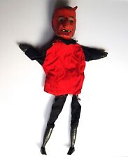 Alte Handpuppe mit Holzkopf für Puppentheater Kasperltheater #036 - Teufel