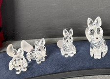 Swarovski  - 4 Figuren Waldtiere: 4 Füchse; sehr guter Zustand