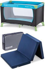 Hauck Kinderreisebett inkl. Faltmatratze - Dream N Play 128 x 69 x 76 cm blau