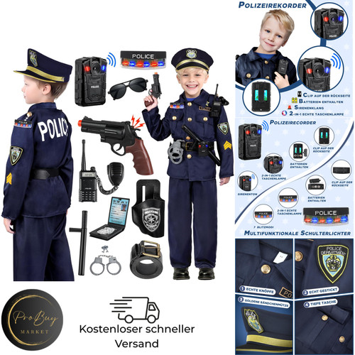 Polizei kostüm kinder - polizei,