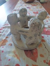 Teelichthalter Kreis der Freundschaft 4 Menschen  Zusammenhalt Nachbarschaft