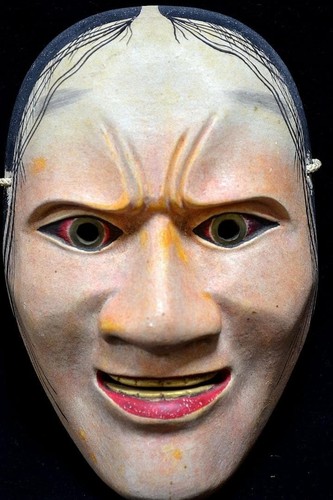 Noh mask geist frau holz - mask,