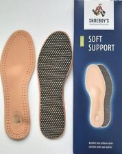 2 Paar Shoeboys Soft Support Leder Senk-Spreizfuß Schuh Einlage Sohlen Gr. 36-46
