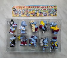 Ü Ei Komplettsatz Happy Hippo Hollywoodstars im Setzkasten mit Beipackzettel 