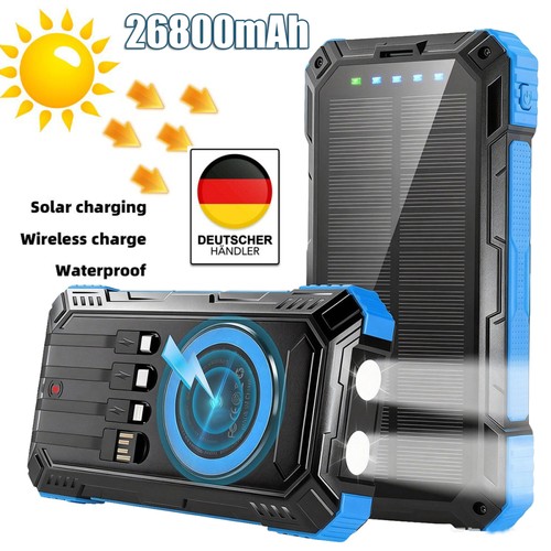 26800mah solar power bank - solar,
